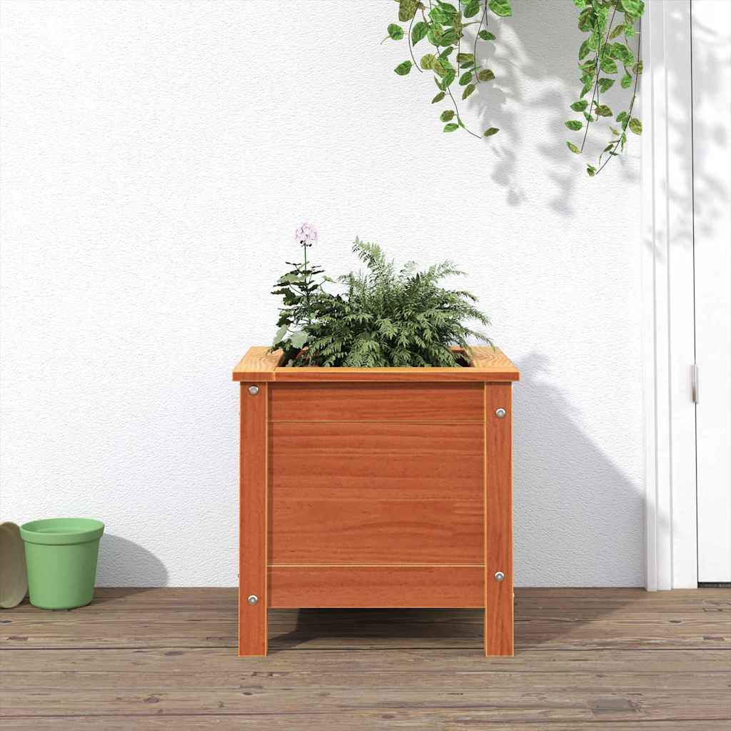 vidaXL Maceta para Jardín Marrón cera 40 x 40 x 39 cm