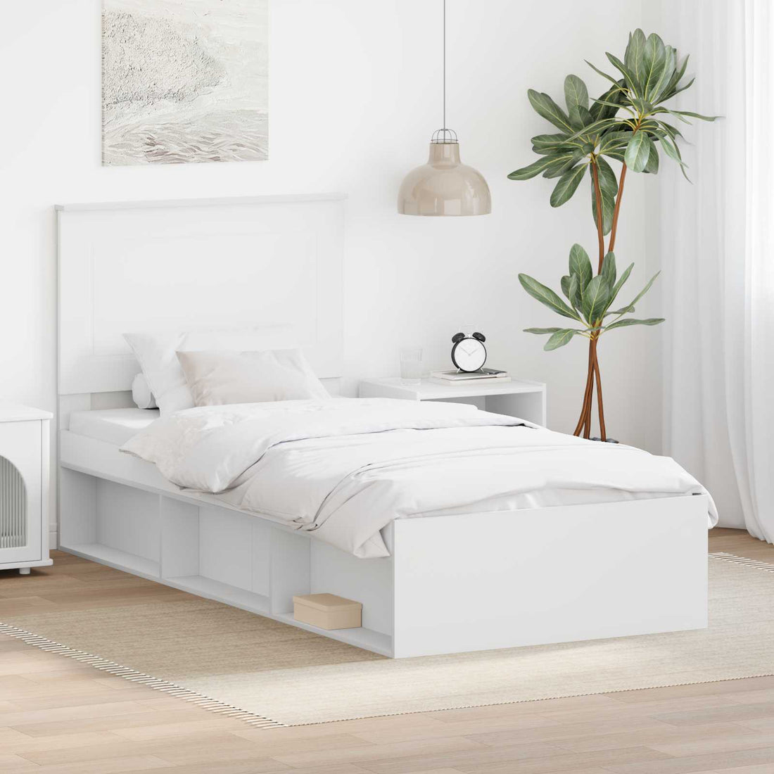 vidaXL Estructura de cama 90 x 200 cm Madera de pino macizo