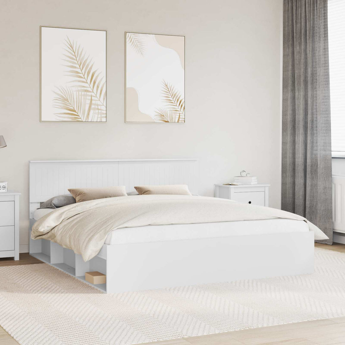 vidaXL Estructura de cama 180 x 200 cm Madera de pino macizo