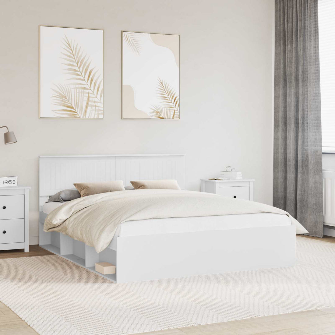 vidaXL Estructura de cama 160 x 200 cm Madera de pino macizo