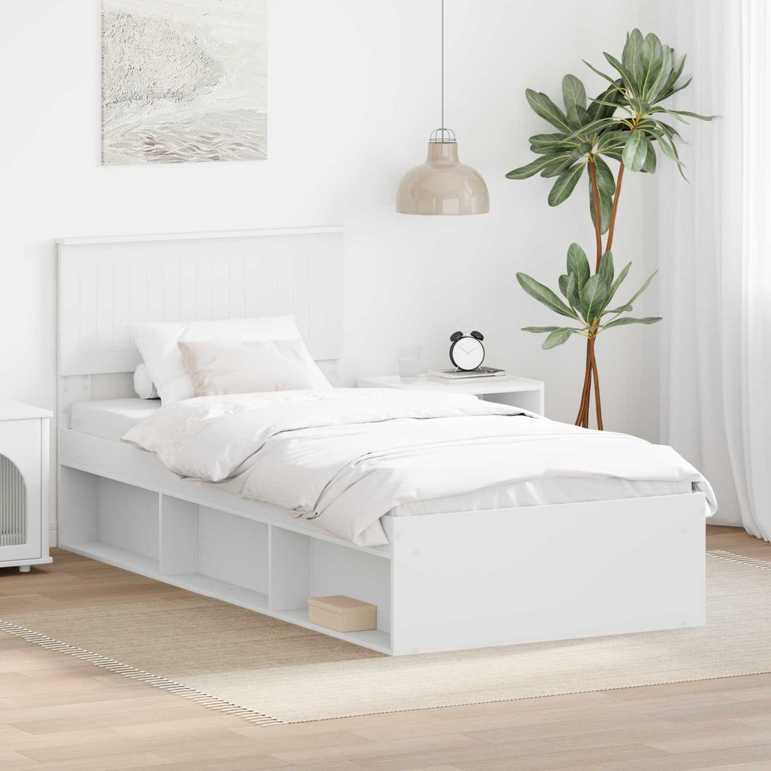 vidaXL Estructura de cama 90 x 200 cm Madera de pino macizo
