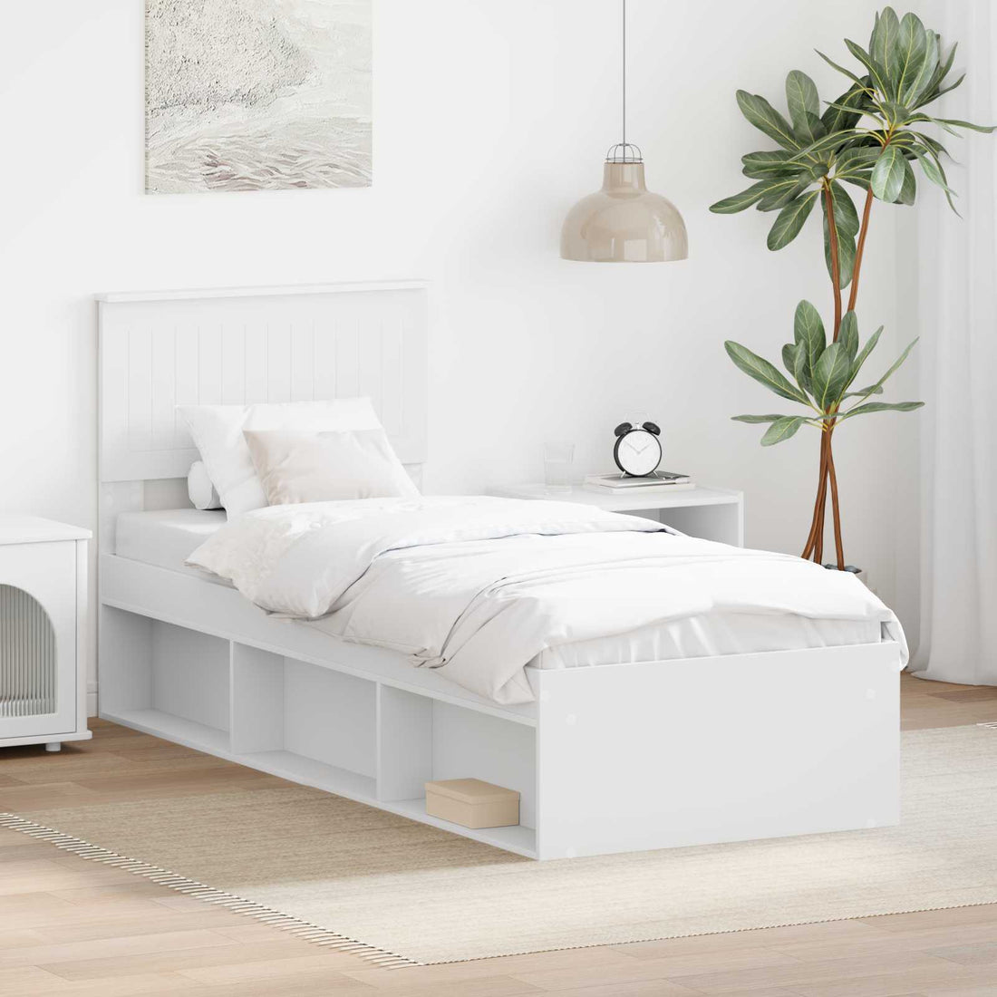 vidaXL Estructura de cama 75 x 190 cm Madera de pino macizo