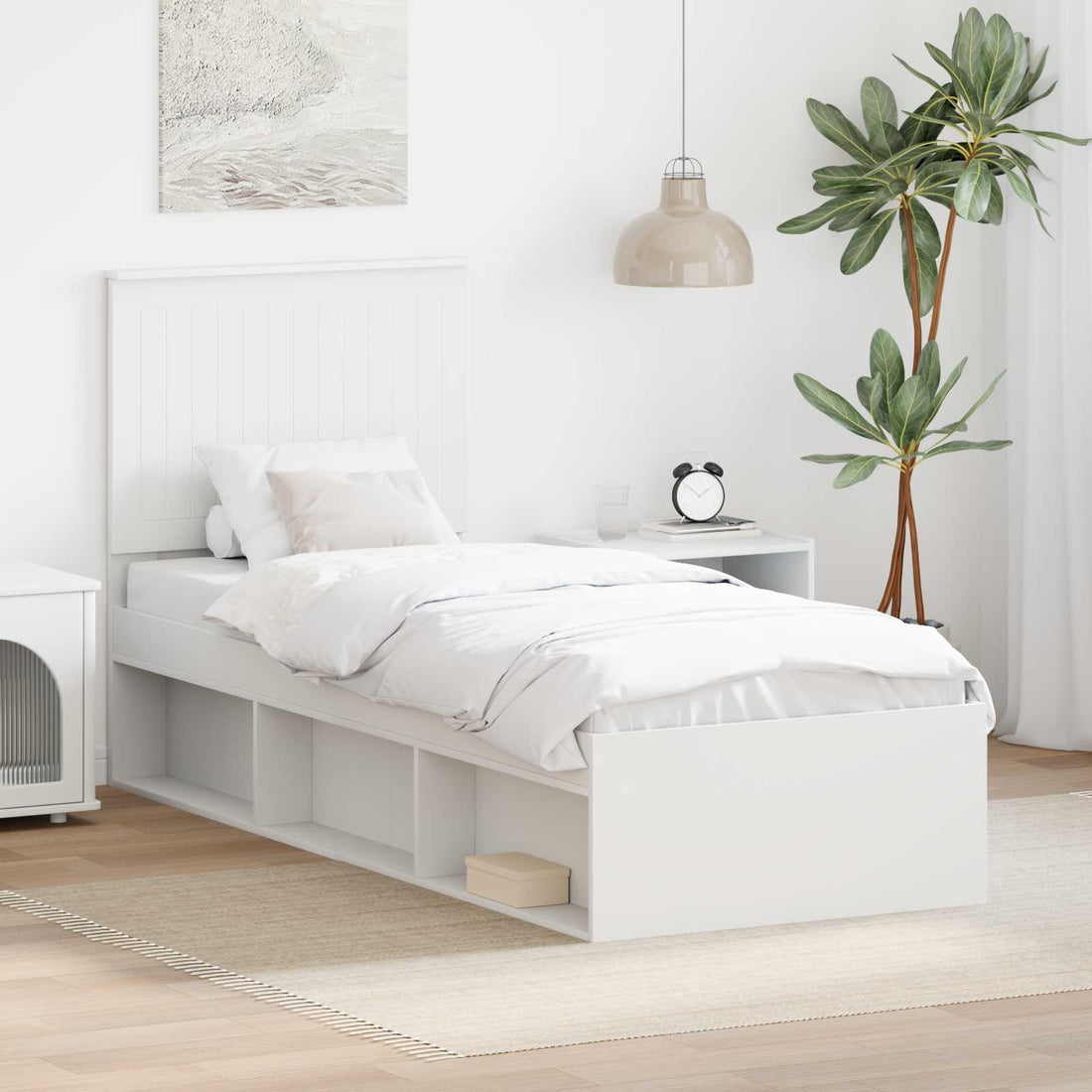 vidaXL Estructura de cama 75 x 190 cm Madera de pino macizo