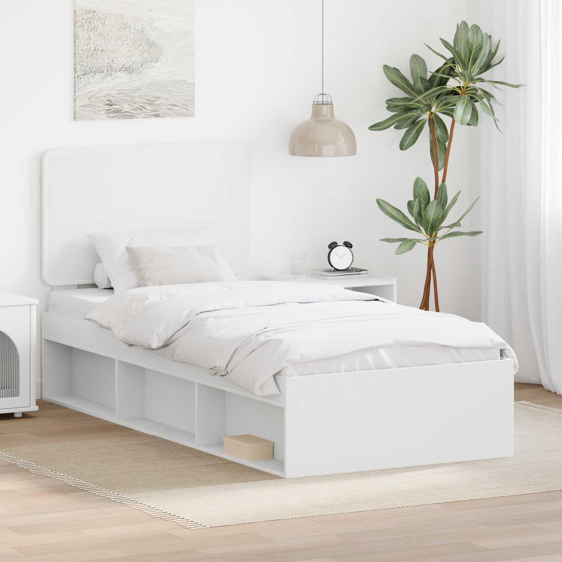 vidaXL Estructura de cama 75 x 190 cm Madera de pino macizo