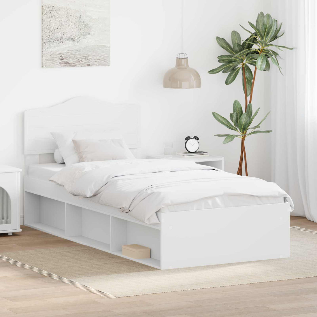 vidaXL Estructura de cama 75 x 190 cm Madera de pino macizo