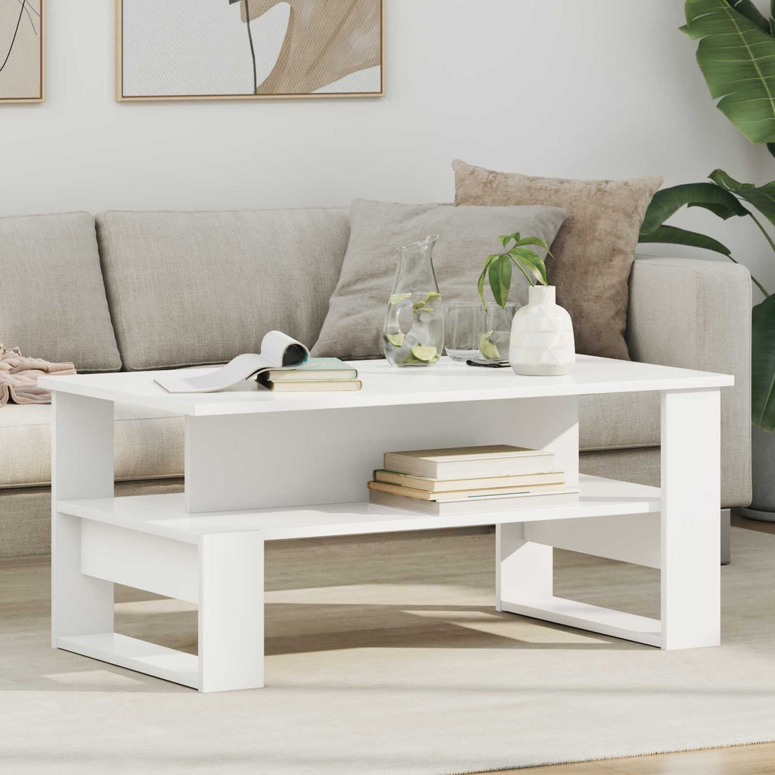 vidaXL Mesa de Café 90 x 50 x 40 cm Madera de ingeniería