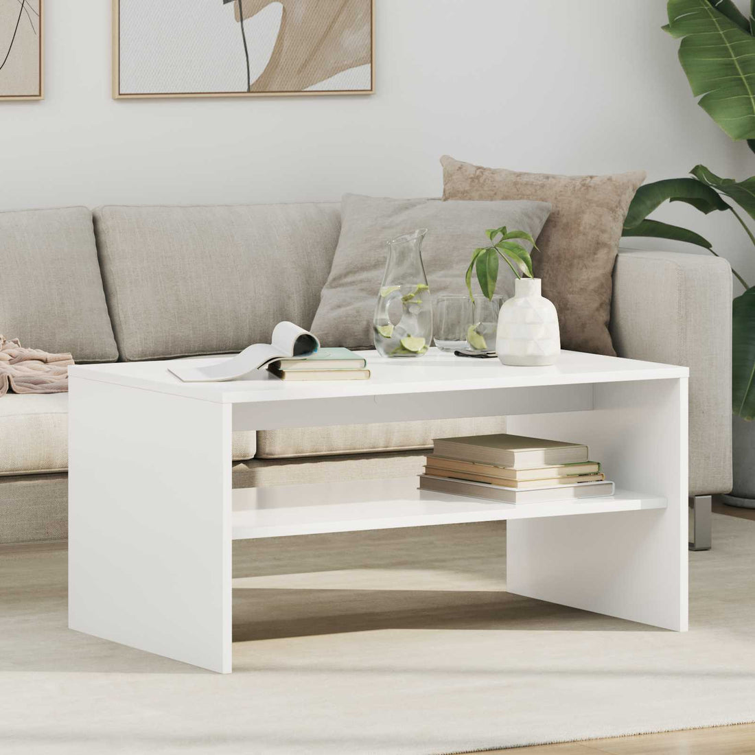 vidaXL Mesa de Café 80 x 50 x 40 cm Madera de ingeniería