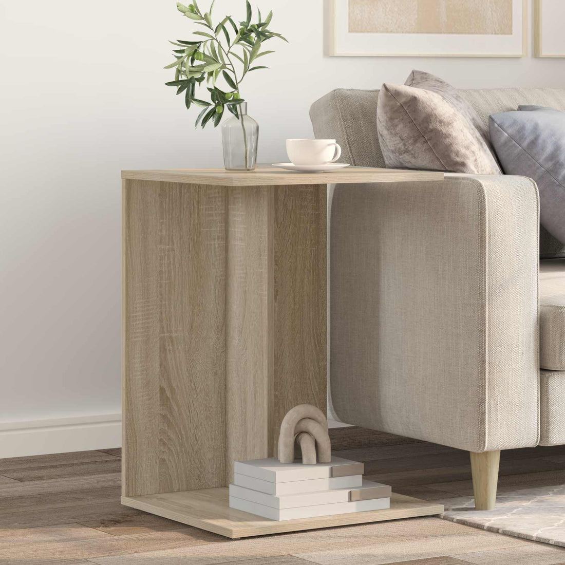 vidaXL Mesa lateral Roble Sonoma 45 x 40 x 62,5 cm