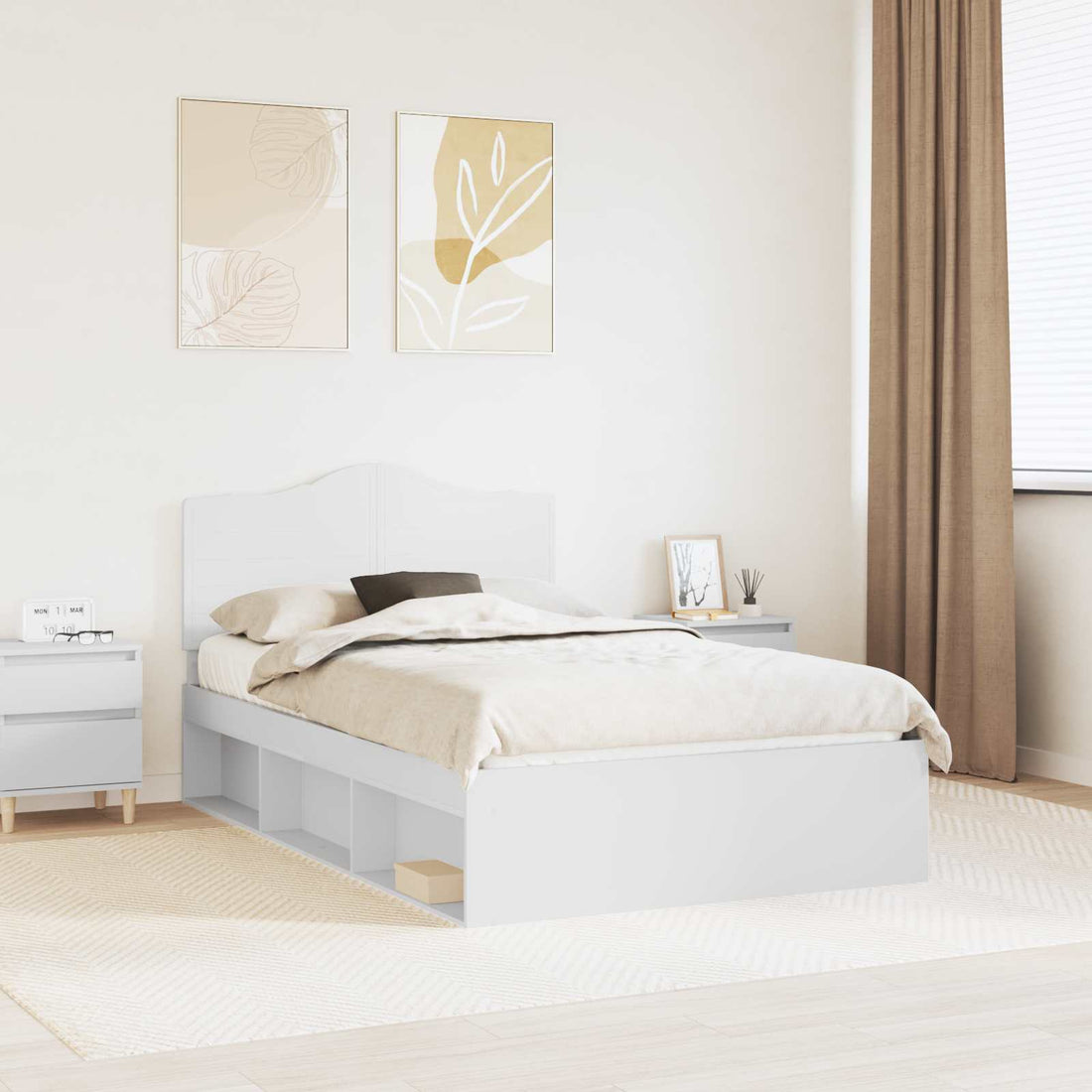vidaXL Estructura de cama 120 x 200 cm Madera de pino macizo