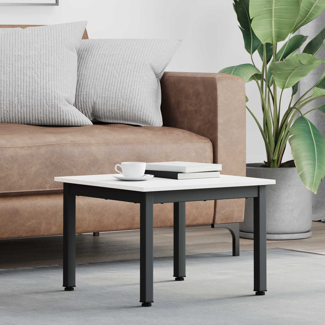 vidaXL Mesa de Café 50 x 50 x 36 cm Madera de pino macizo