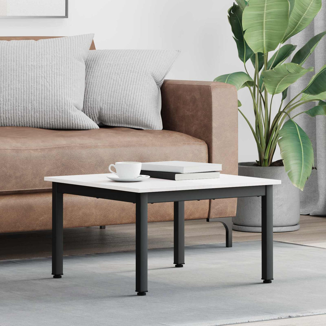vidaXL Mesa de Café 60 x 60 x 36 cm Madera de pino macizo