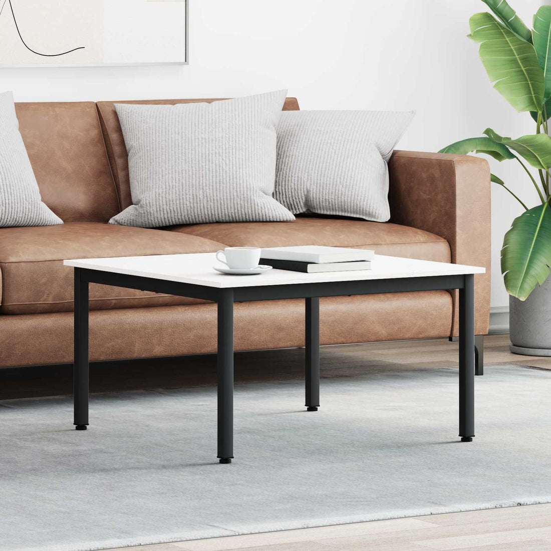vidaXL Mesa de Café 80 x 80 x 45 cm Madera de pino macizo