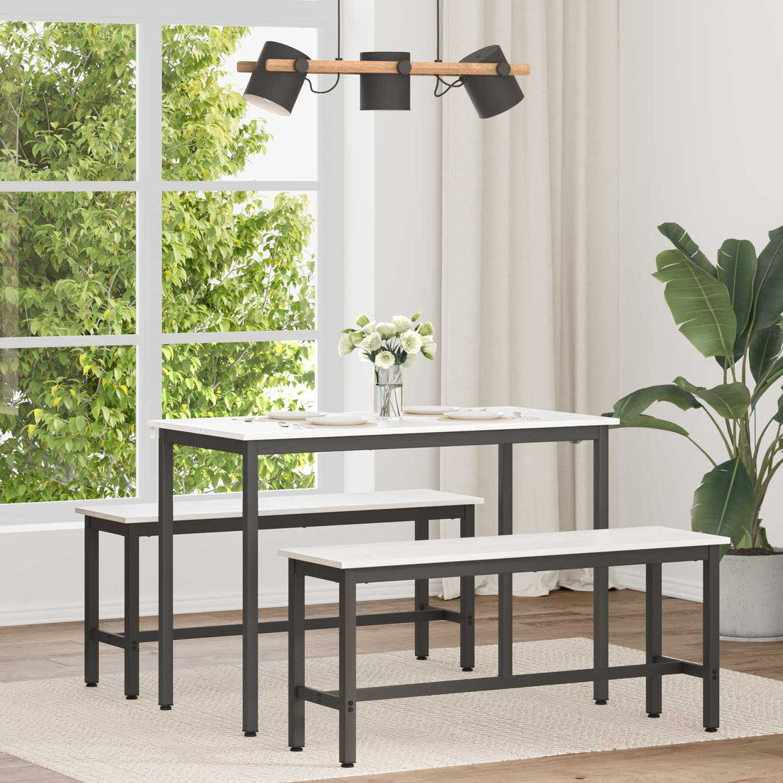 vidaXL Mesa de Comedor 110 x 55 x 75 cm Madera de pino macizo