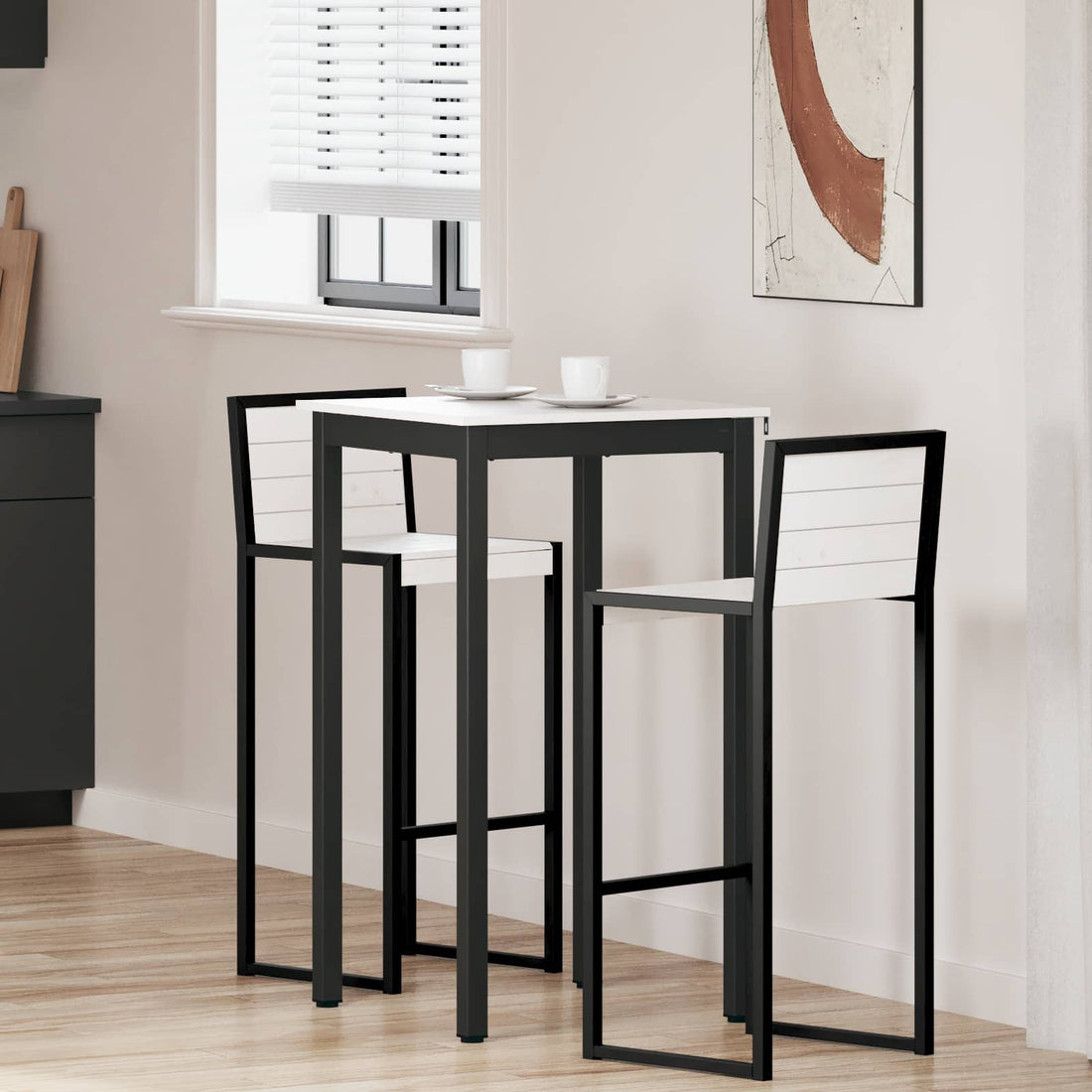 vidaXL Mesa de Bar 60 x 60 x 105 cm Madera de pino macizo