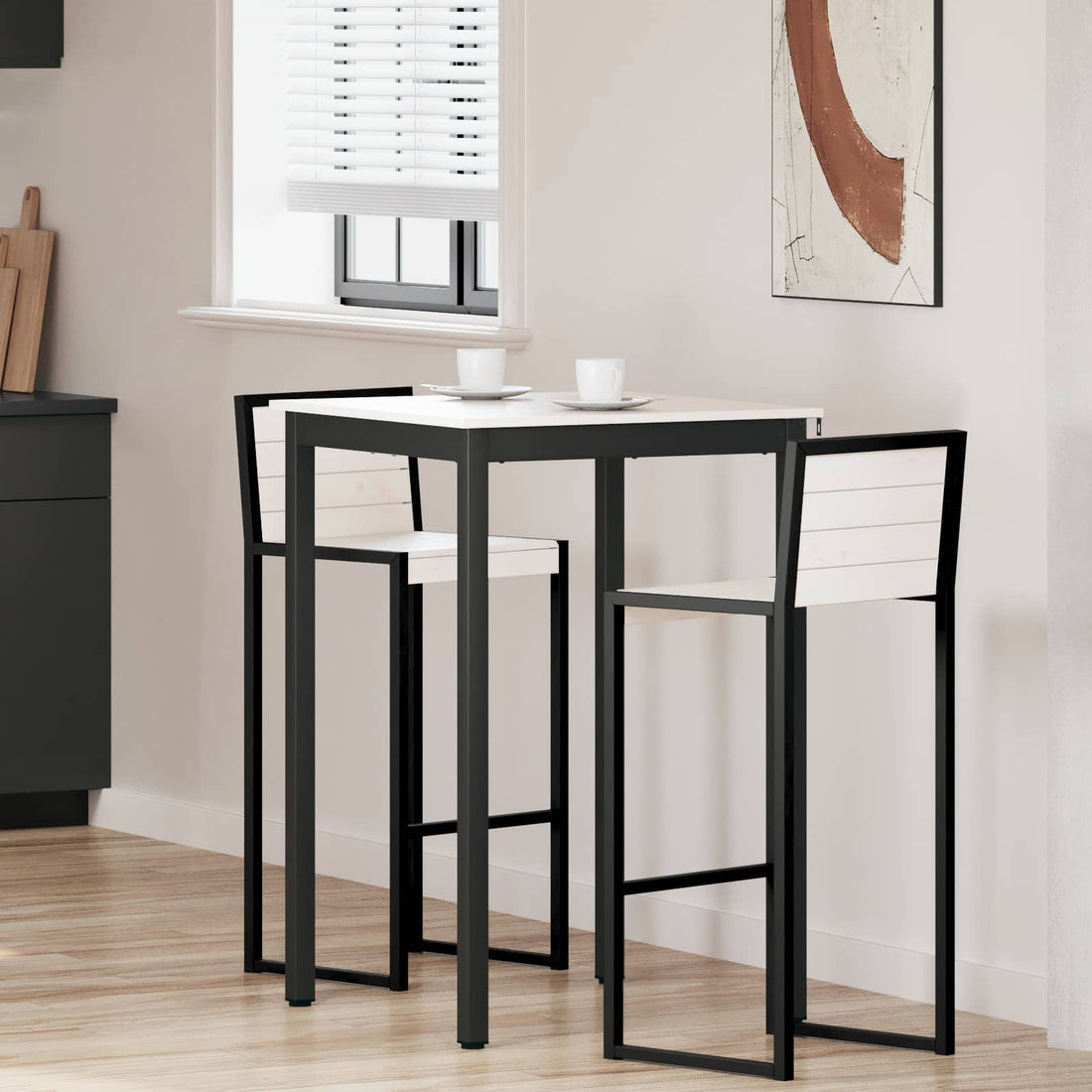 vidaXL Mesa de Bar 70 x 70 x 105 cm Madera de pino macizo