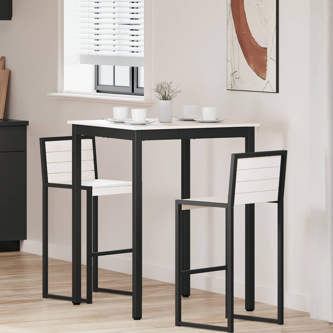 vidaXL Mesa de Bar 80 x 80 x 105 cm Madera de pino macizo