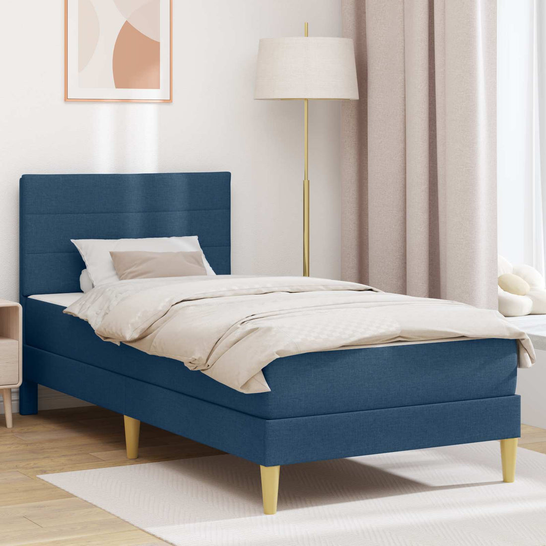 vidaXL Estructura de cama 100 x 200 cm Azul