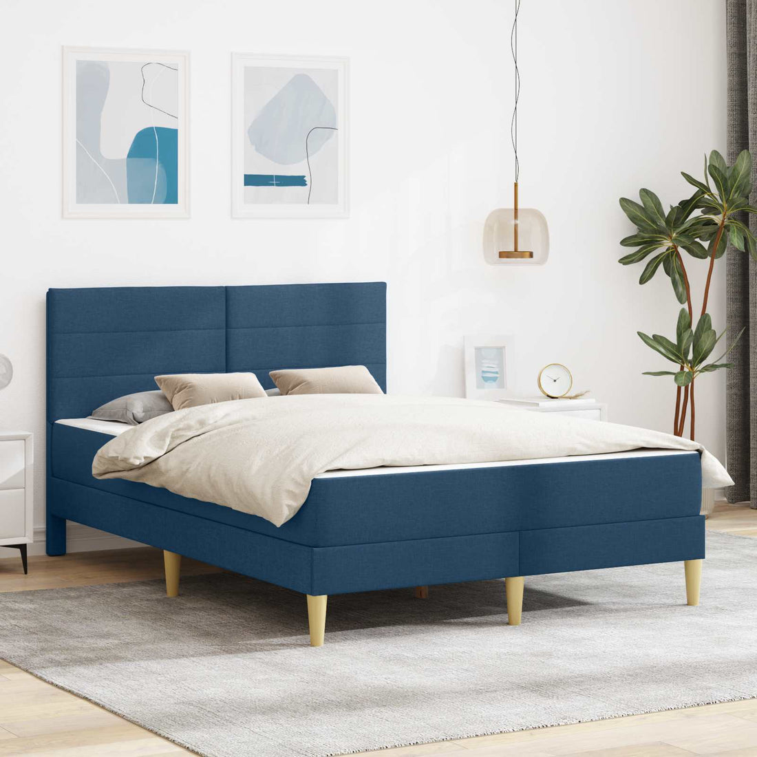 vidaXL Estructura de cama 160 x 200 cm Azul