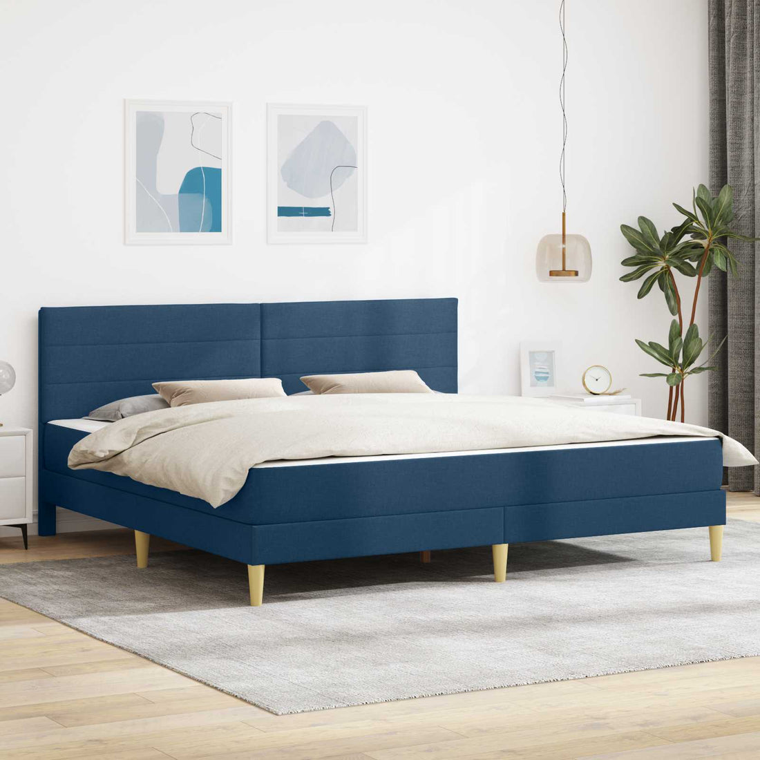 vidaXL Estructura de cama 180 x 200 cm Azul