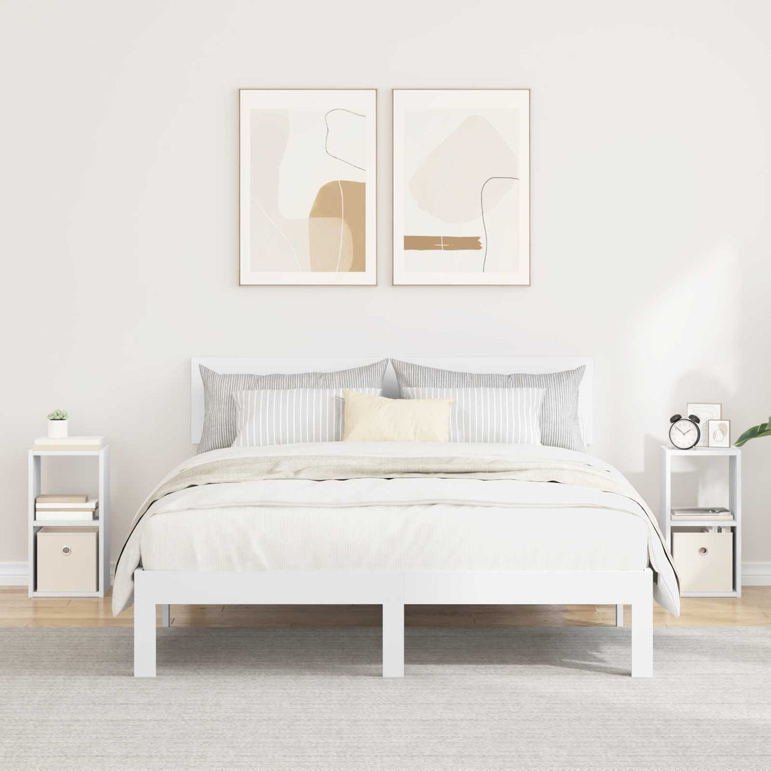 vidaXL Mesita de Noche 2 uds. 25,5 x 22 x 49,5 cm Madera de ingeniería