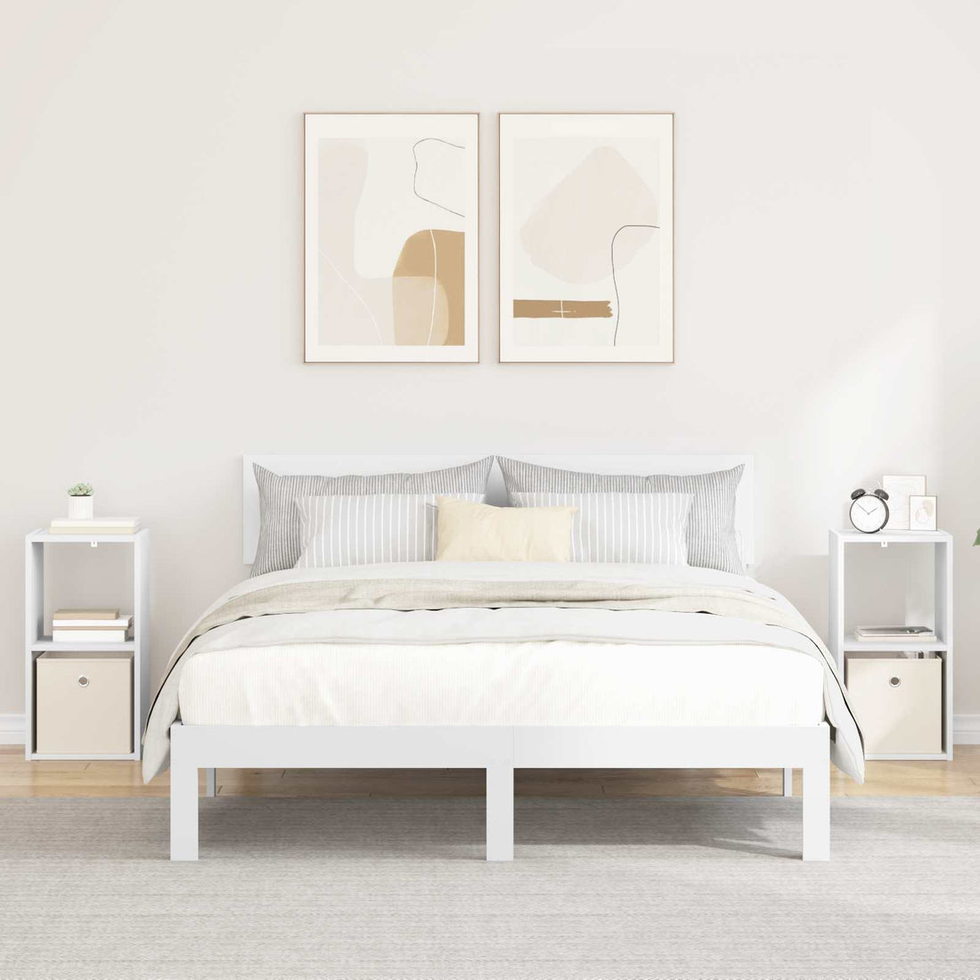 vidaXL Mesita de Noche 2 uds. 30,5 x 27 x 59,5 cm Madera de ingeniería
