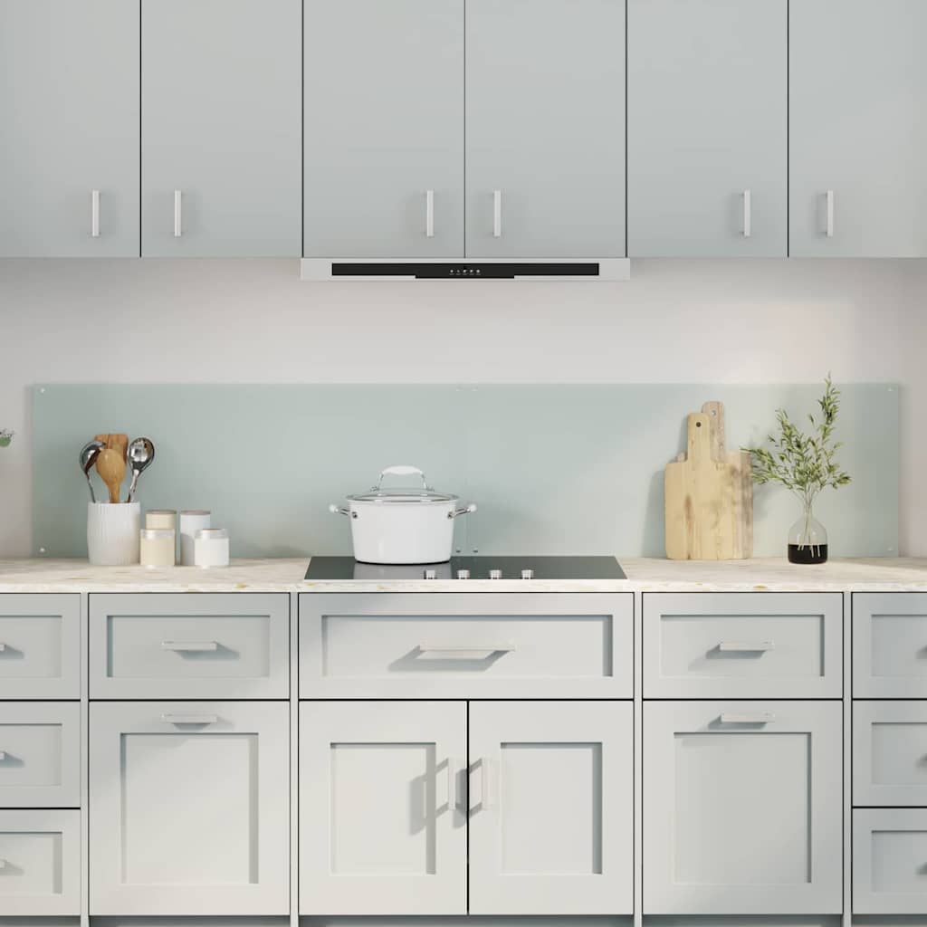 vidaXL Salpicadero de cocina 2 uds. 100 x 40 cm vidrio templado