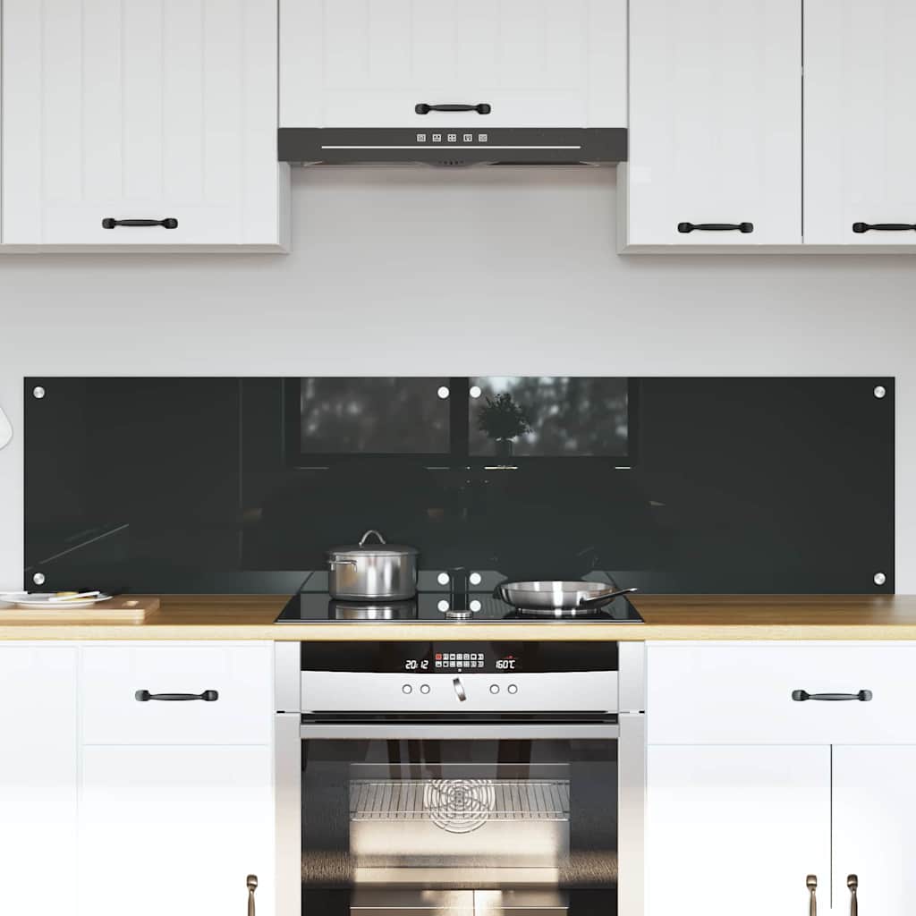 vidaXL Salpicadero de cocina 2 uds. Gris oscuro 80 x 40 cm