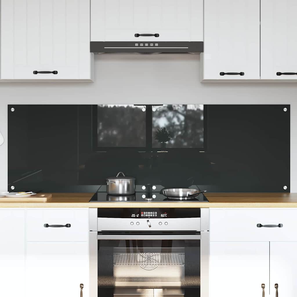 vidaXL Salpicadero de cocina 2 uds. Gris oscuro 80 x 50 cm