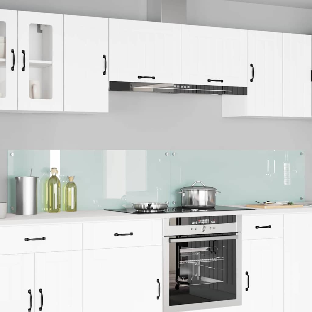 vidaXL Salpicadero de cocina 2 uds. 120 x 40 cm vidrio templado