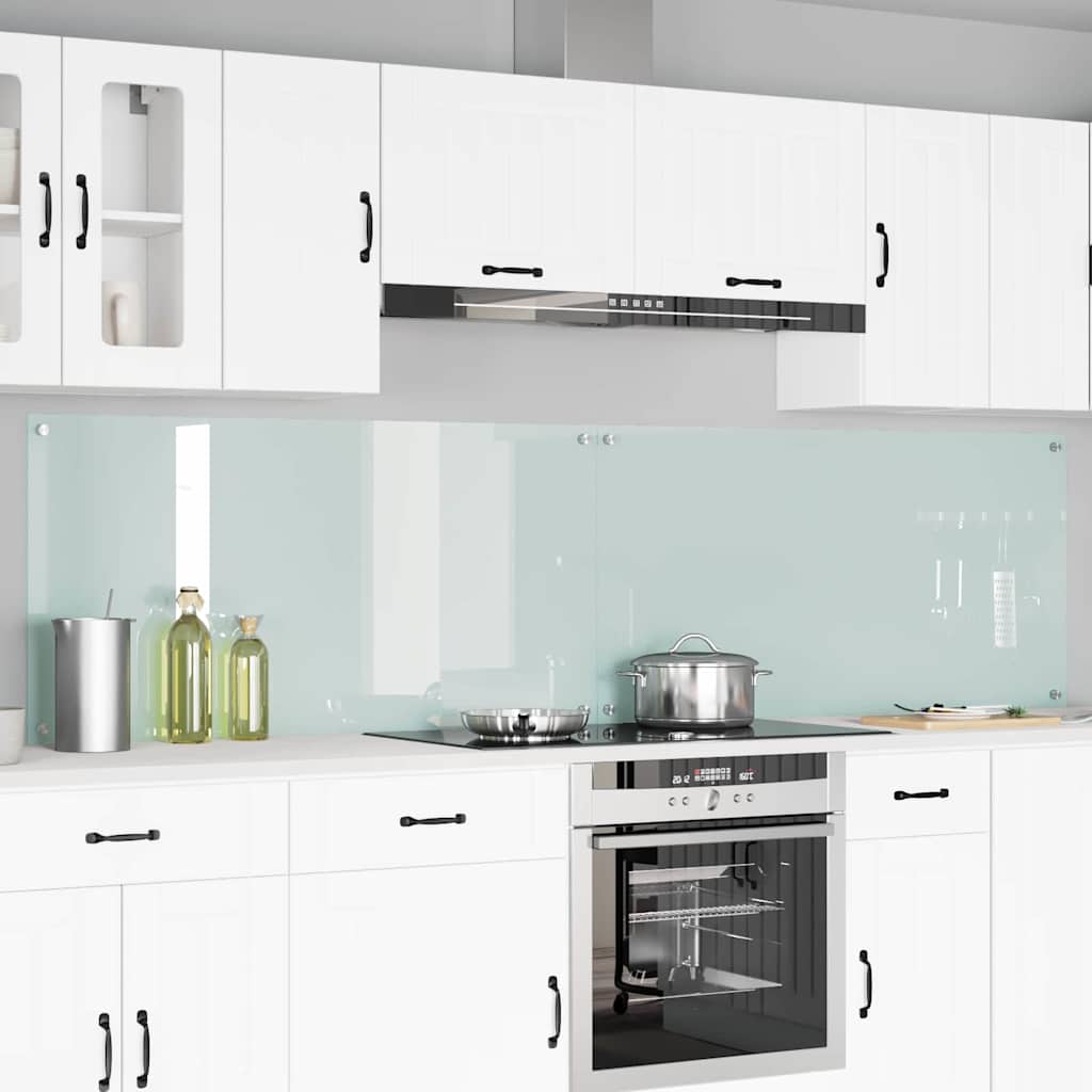 vidaXL Salpicadero de cocina 2 uds. 120 x 60 cm vidrio templado