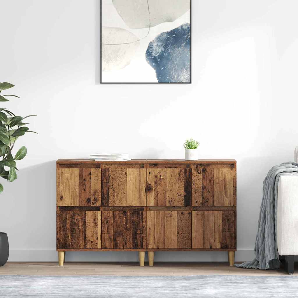 vidaXL Tableros Lateral 2 uds. Madera Vieja 60 x 35 x 70 cm