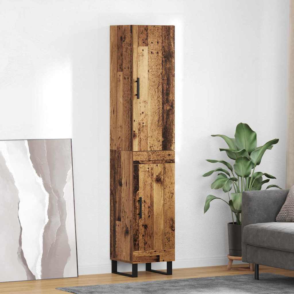 vidaXL Alacena Madera Vieja 34,5 x 34 x 180 cm Madera de ingeniería