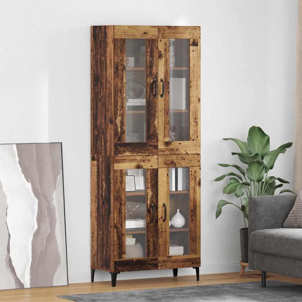 vidaXL Alacena Madera Vieja 69,5 x 34 x 180 cm Madera de ingeniería
