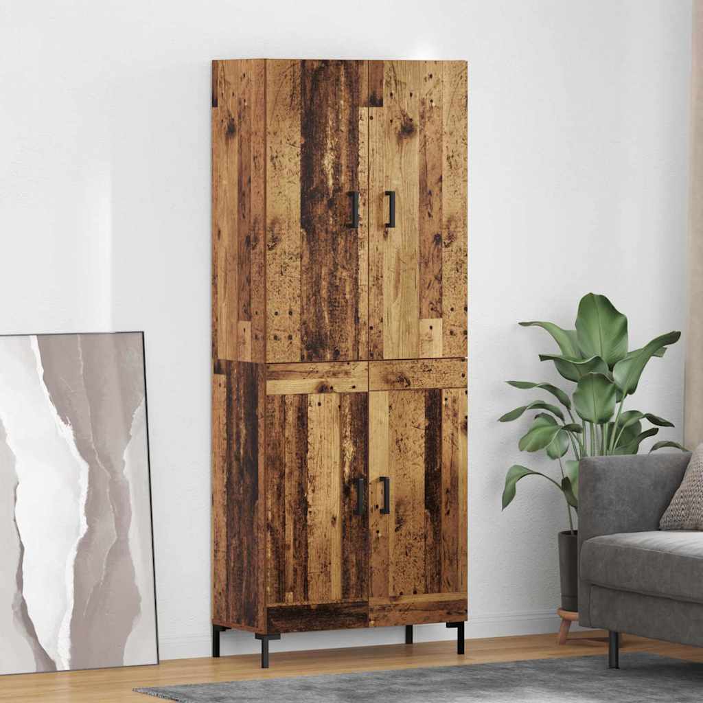 vidaXL Alacena Madera Vieja 69,5 x 34 x 180 cm Madera de ingeniería