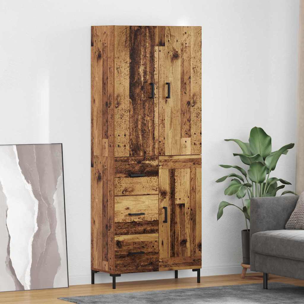 vidaXL Alacena Madera Vieja 69,5 x 34 x 180 cm Madera de ingeniería