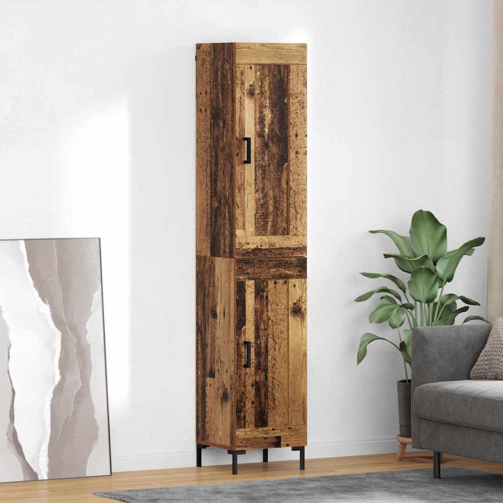 vidaXL Alacena Madera Vieja 34,5 x 34 x 180 cm Madera de ingeniería
