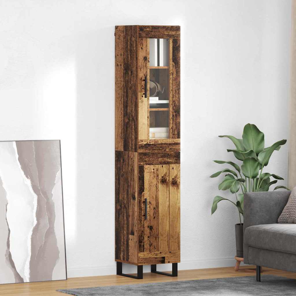 vidaXL Alacena Madera Vieja 34,5 x 34 x 180 cm Madera de ingeniería