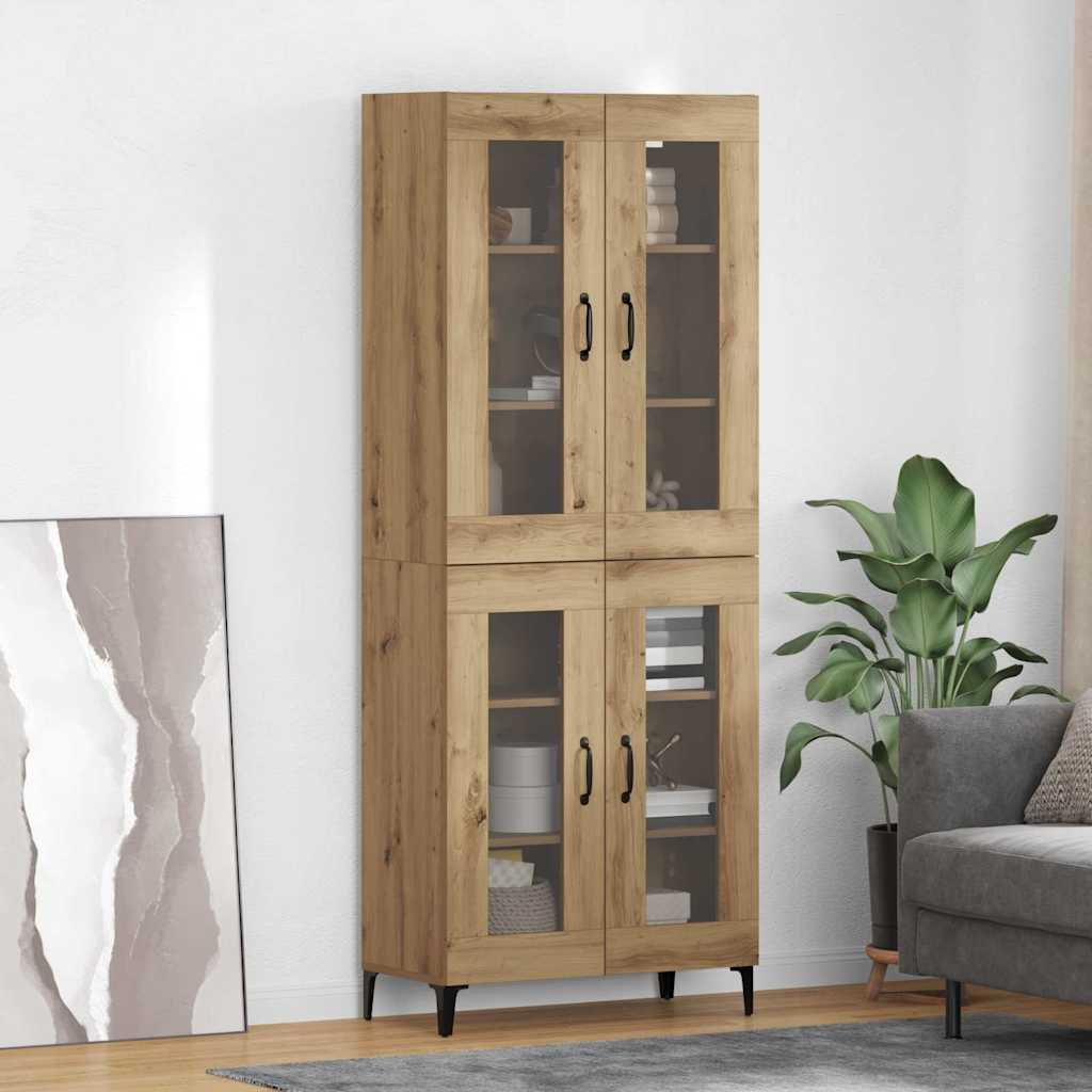 vidaXL Alacena Roble artisan 69,5 x 34 x 180 cm Madera de ingeniería