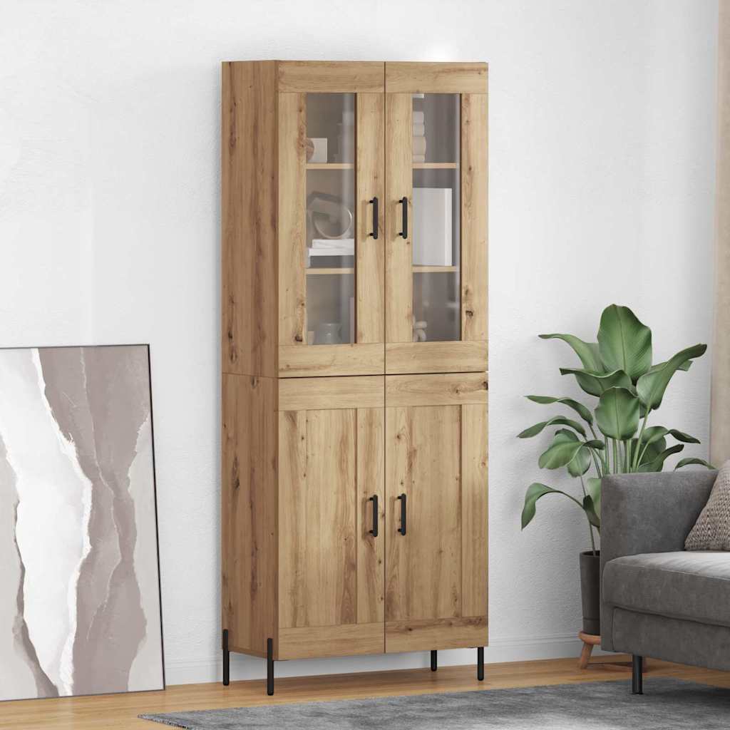 vidaXL Alacena Roble artisan 69,5 x 34 x 180 cm Madera de ingeniería