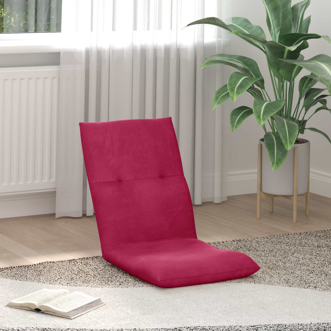 vidaXL Sillón ajustable Rojo vino Terciopelo