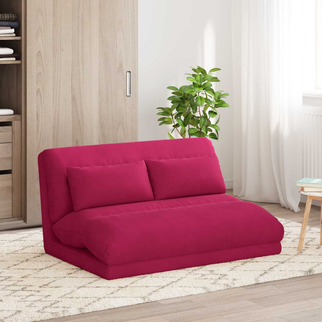 vidaXL Sillón ajustable Rojo vino Terciopelo