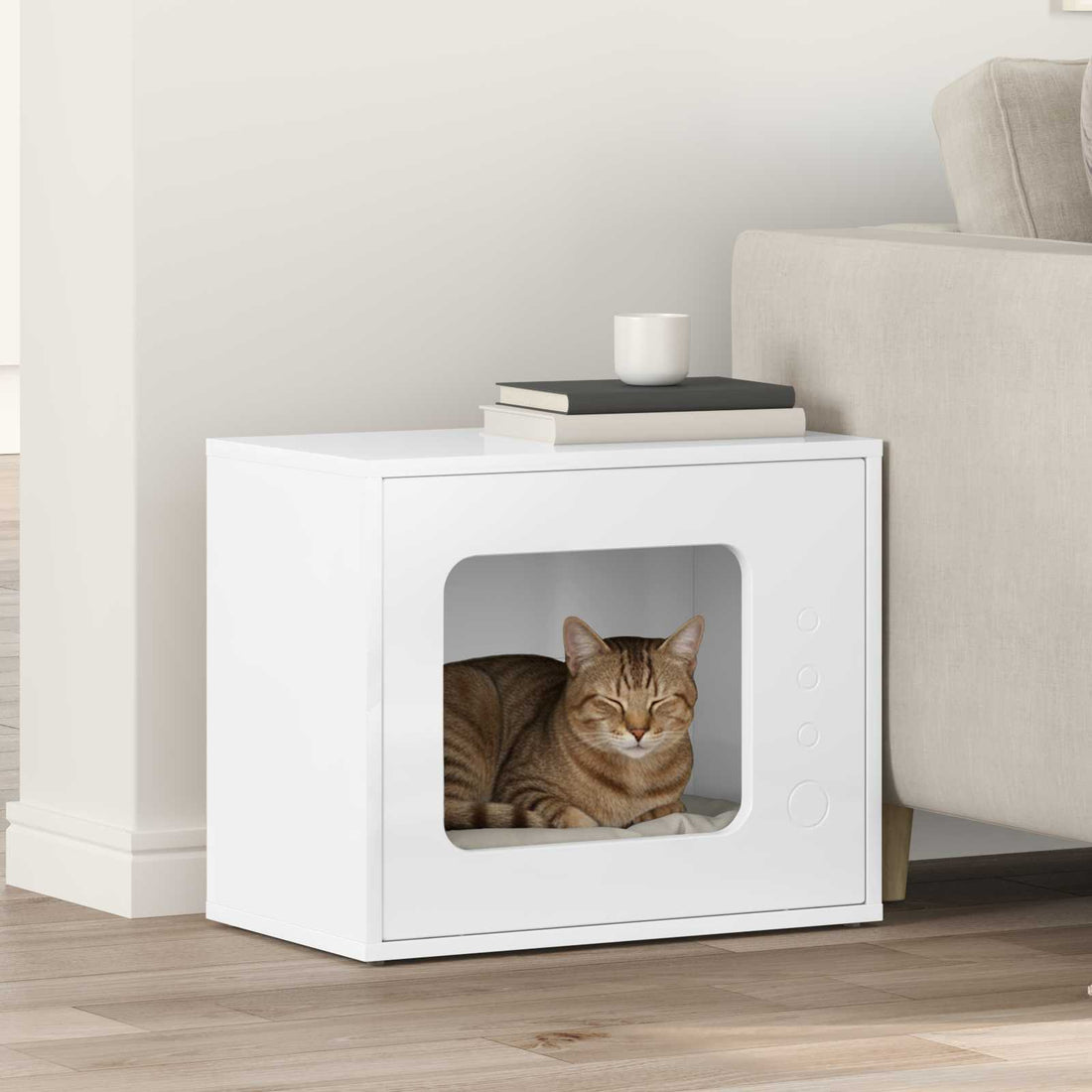 vidaXL Casa para Gatos Brillante 51 x 30 x 42,5 cm