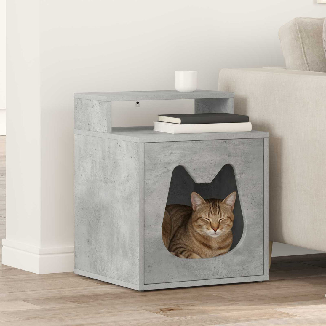 vidaXL Casa para Gatos Concreto 42,5 x 40 x 53,5 cm