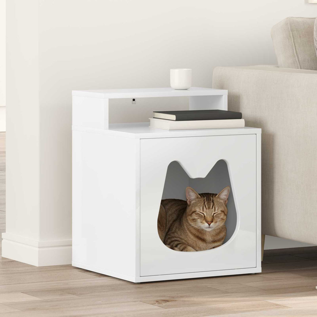 vidaXL Casa para Gatos Brillante 42,5 x 40 x 53,5 cm