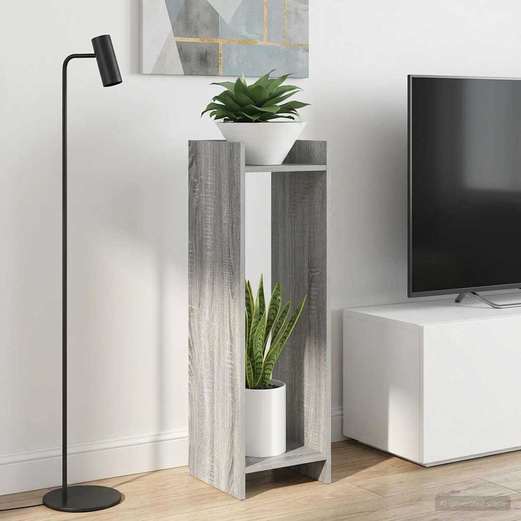 vidaXL Soporte de plantas 2 uds. Sonoma gris 30 x 30 x 100 cm