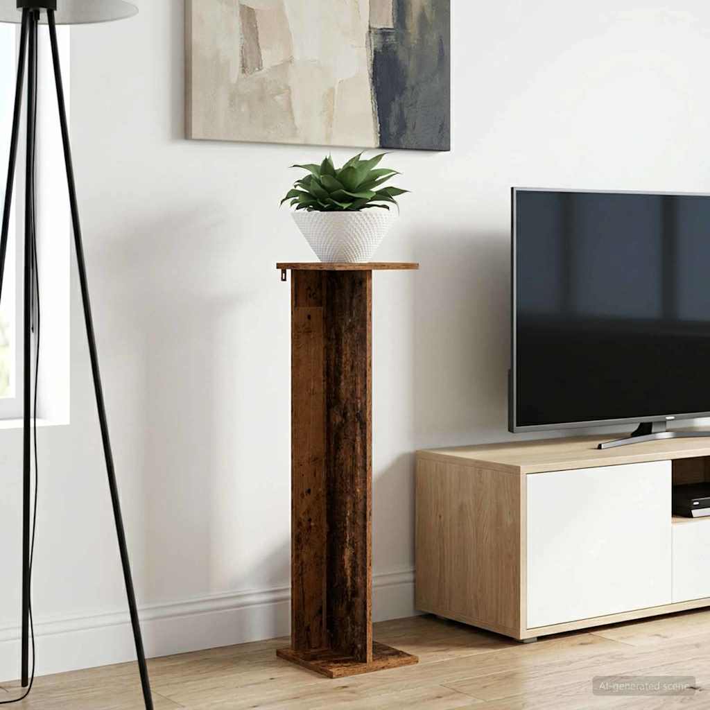 vidaXL Soporte de plantas 2 uds. Madera envejecida