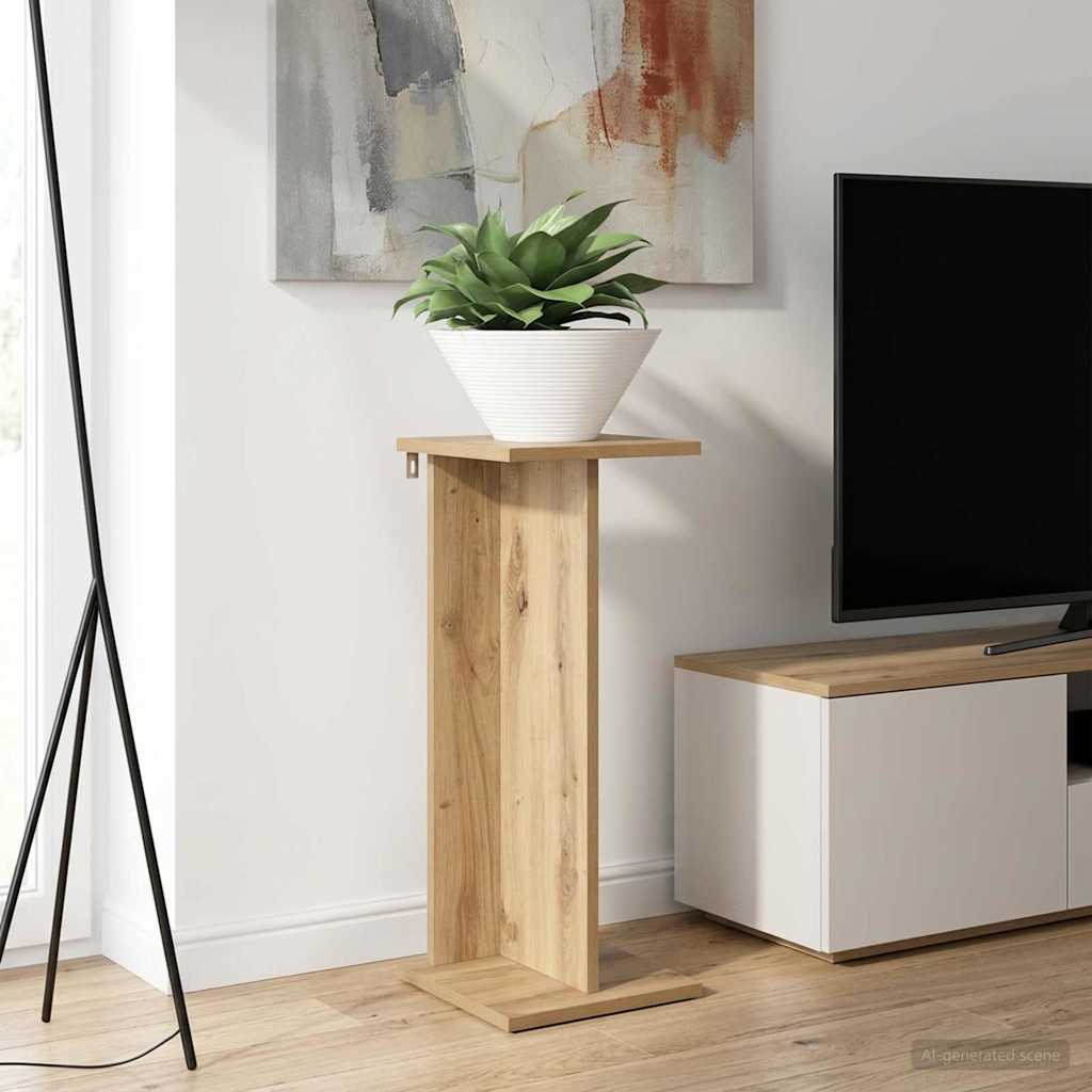 vidaXL Soporte de plantas 2 uds. Roble artisan 25 x 25,5 x 60,5 cm