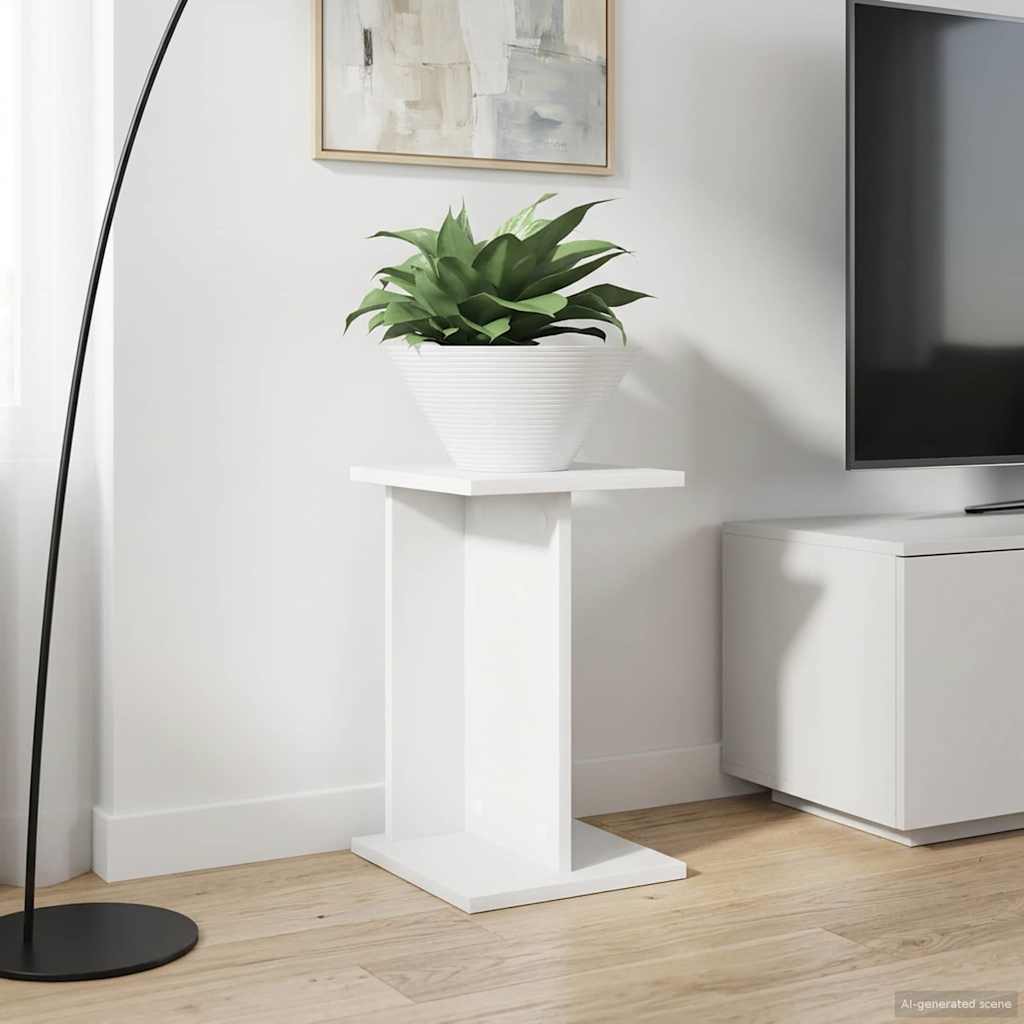 vidaXL Soporte de plantas 2 uds. Blanco 25 x 25,5 x 40,5 cm