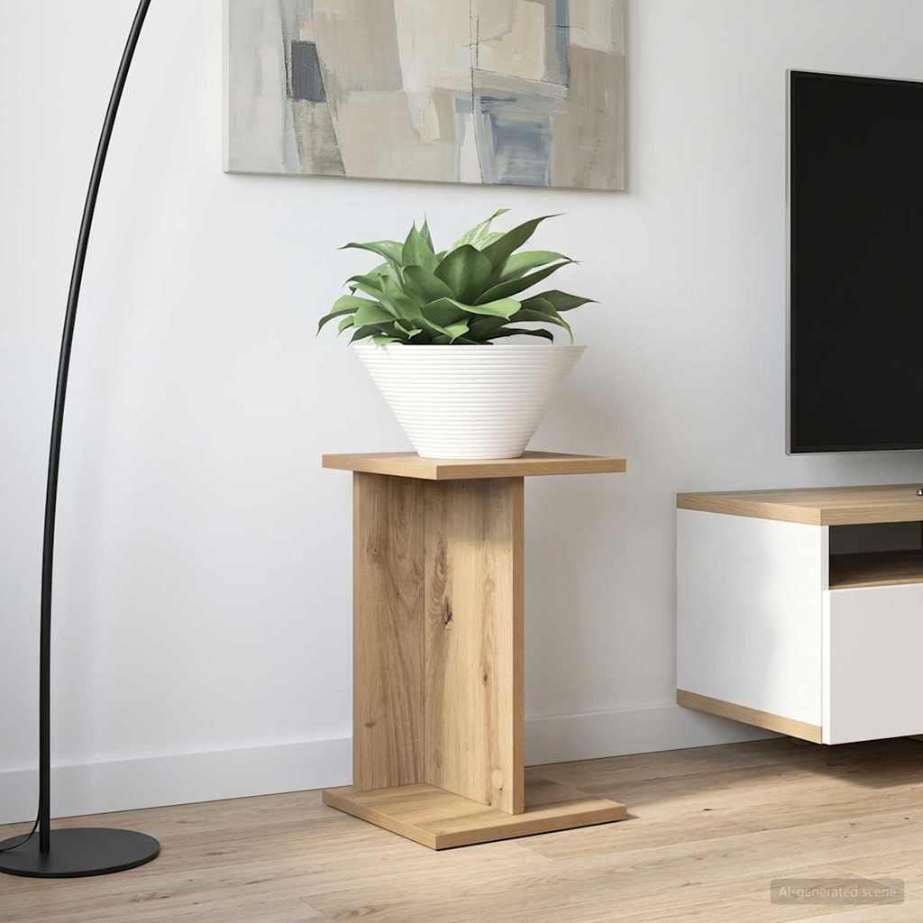 vidaXL Soporte de plantas 2 uds. Roble artisan 25 x 25,5 x 40,5 cm