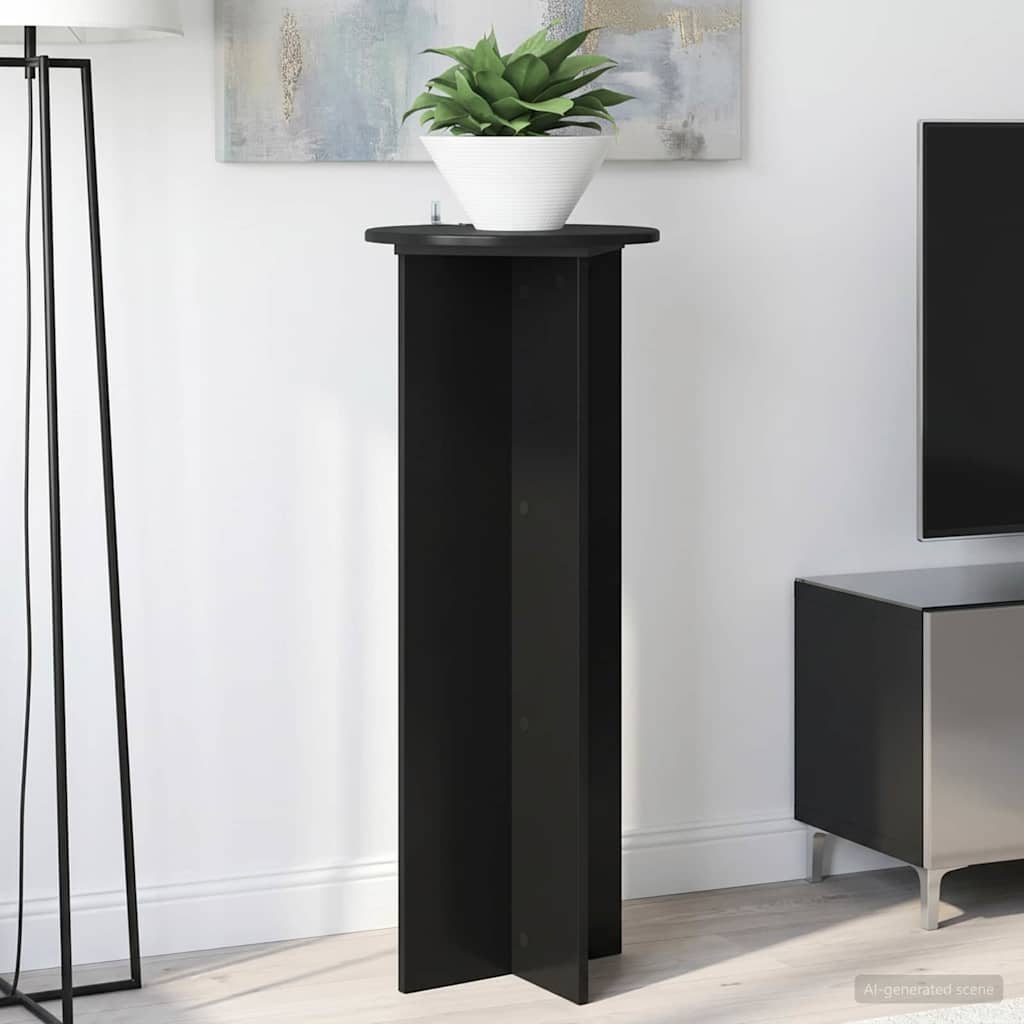 vidaXL Soporte de plantas 2 uds. Negro Ø40 x 100 cm